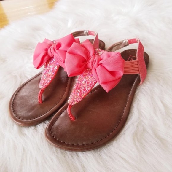 material girl bow sandals